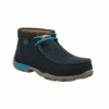 Twisted X Ladies Nano Chukka Dark Teal Driving Moc Shoe WDMNT01