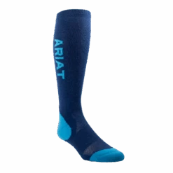 Ariat® AriatTEK Navy & Mosiac Blue Performance Socks 10043930