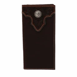 Ariat Boy's Floral Embossed Rodeo Brown Wallet A3551502