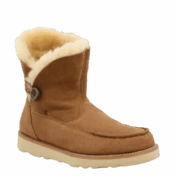 Wrangler Ladies Sherpa Lined Cozy Brown Booties KWC0014