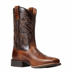 Ariat Men's Roughstock Patriot Brown Square Toe Boots 10040353
