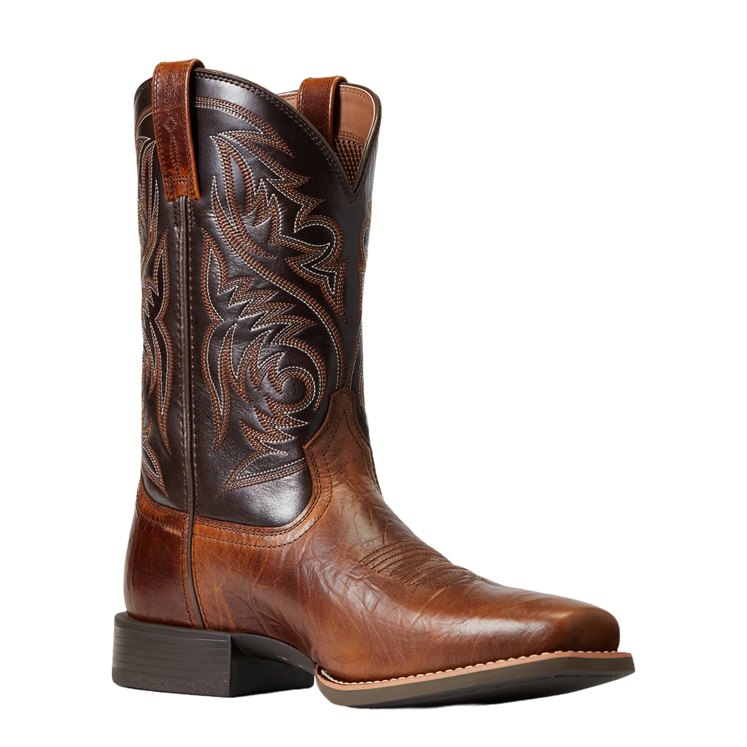 Ariat Men's Roughstock Patriot Brown Square Toe Boots 10040353