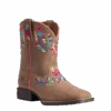 Ariat Youth Girl's Wild Flower Canyon Tan Boots 10038442
