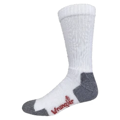 Wrangler® Riggs Men's 2-Pair Cotton Over The Calf White Work Boot Socks 72435-1000-LG