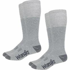 Wrangler® Men's Wellington Seamless Toe Grey Boot Socks 09328-2400-LG
