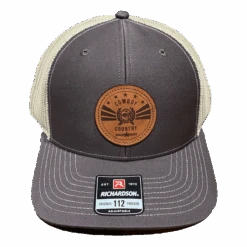 Cinch Men's Cowboy Country Leather Patch Brown Cap MCC0800012
