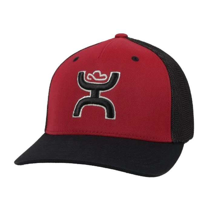 Hooey Men's "Coach" Maroon And Black Hat 2112MABK