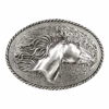 Nocona Blazin Roxx Ladies Silver Horse Head Belt Buckle 37012
