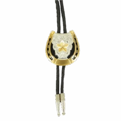 Double S Western Horseshoe Slide Bolo Tie 22704