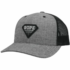Hooey Ladies Rope Like A Girl Grey & Black Snapback Hat 2149T-GYBK