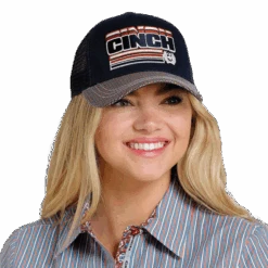 Cinch® Ladies Logo Navy Blue Mesh Trucker Hat MHC7874026