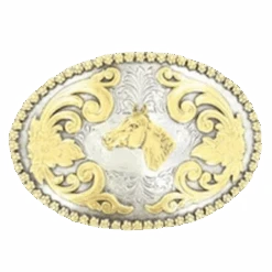 Nocona LadiesBerry Edge Horse Head Belt Buckle 3756607