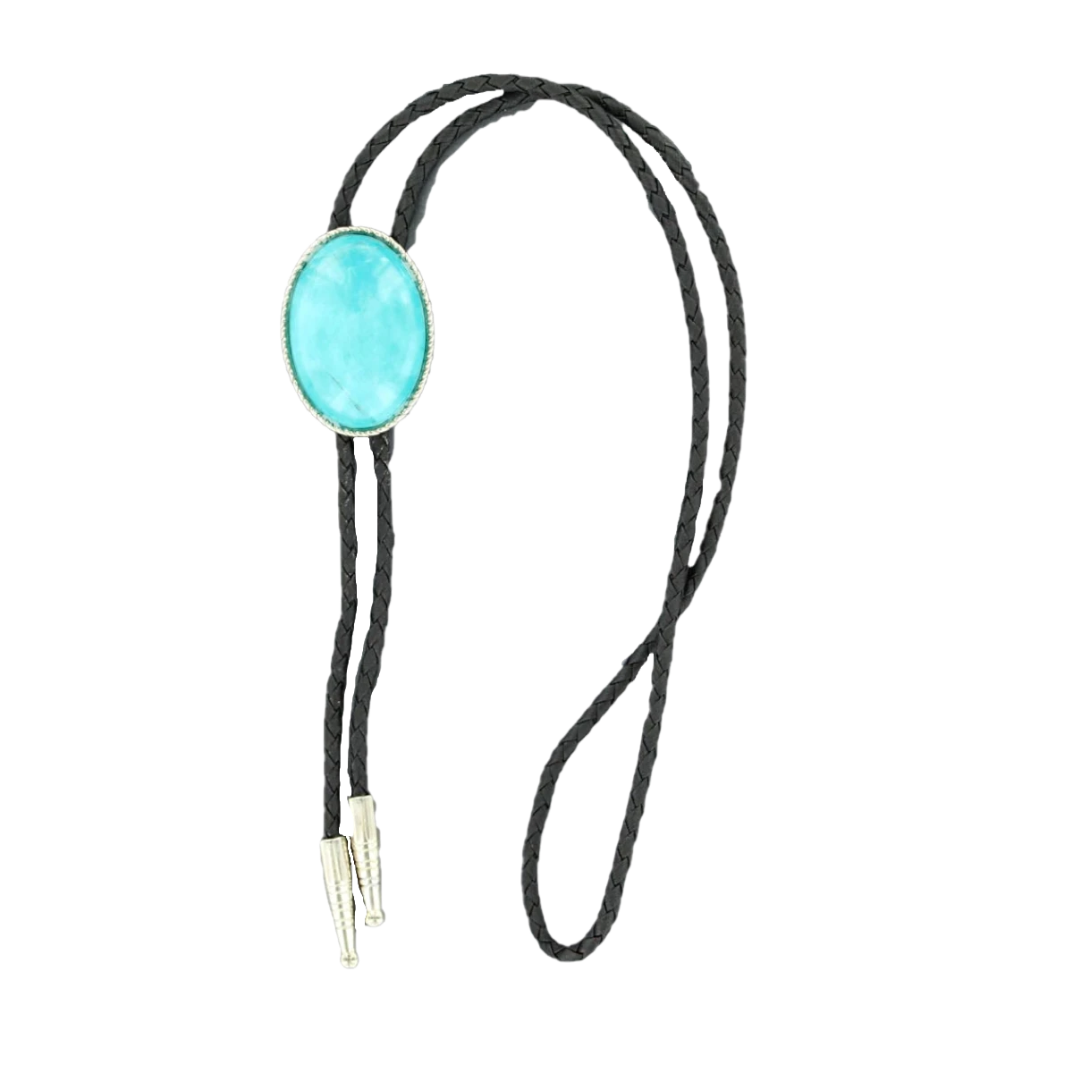 Double STurquoise Stone Bolo Tie 22838