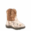 Roper Infants Cowbabies Floral Glitter Western Boots 09-016-1903-2136