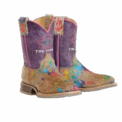 Roper Girl's Multicolored Hair On Square Toe Boots 14-119-0077-0873