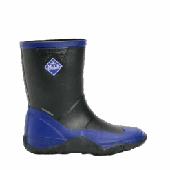 Muck Boot Company Muck Children's Forager Kids Black & Blue Rubber Boots FRK-002-BLK
