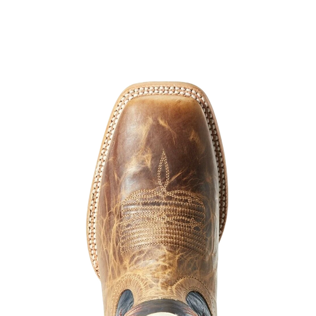 Ariat® Men's Dusted Wheat & Navy Real Deal Boots 10029694 - Image 2