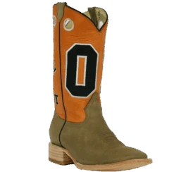 RockinLeather Men's Orange "Just A Good Ol' Boy" Boots 1156
