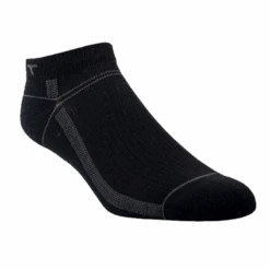 Ariat® Unisex VentTEK Lightweight Low Cut Black Boot Socks AR2796-001