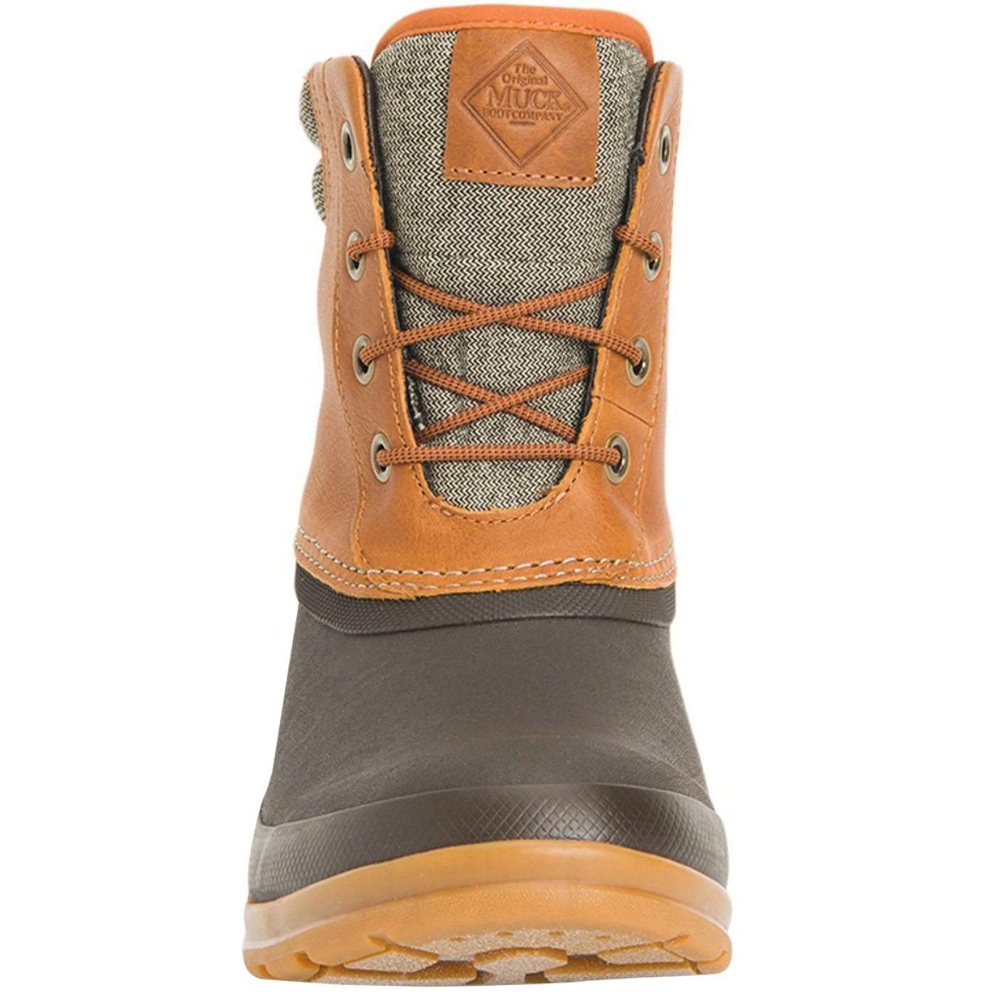 Muck Boot Company Muck Ladies Originals Duck Lace Tan & Brown Waterproof Boots ODLW-902 - Image 7