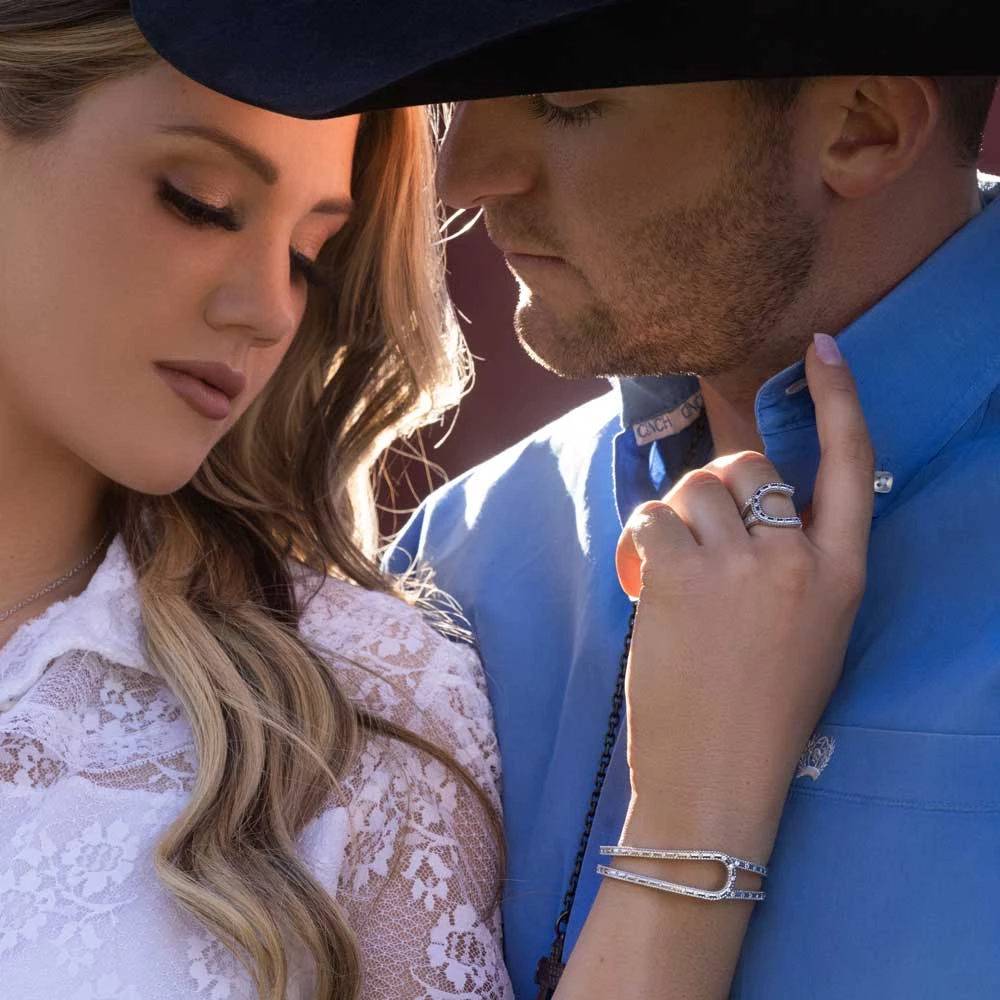 Montana Silversmiths® In Step Crystal Open Ring RG5356 - Image 3