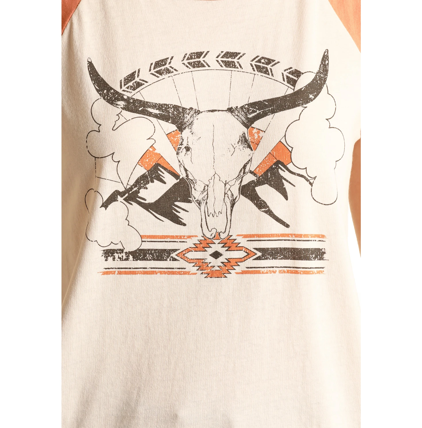 Rock & Roll® Ladies Natural Longhorn Graphic Tank Top RRWT20RZOC - Image 2