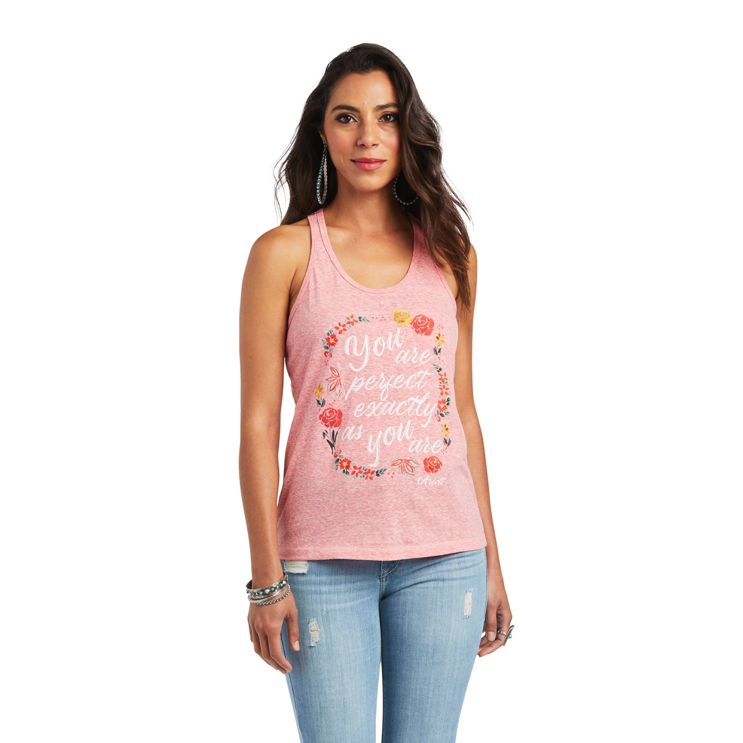 Ariat Ladies Graphic Coral Paradise Tank Top 10040617