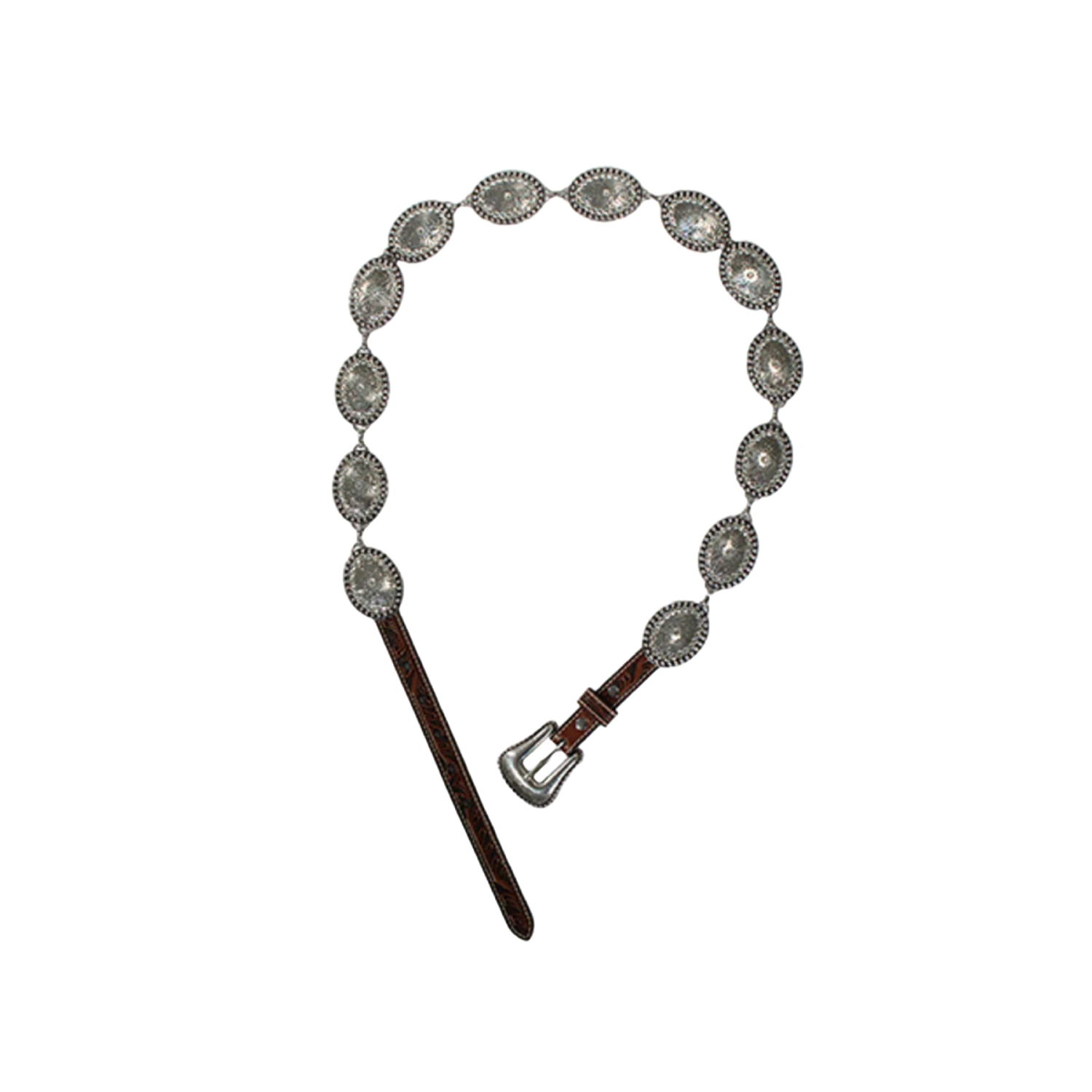 Nocona Ladies Crystal Concho Silver Belt N320004301