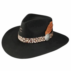 Charlie 1 Horse Black Heatseeker Felt Hat CWHESK-403607